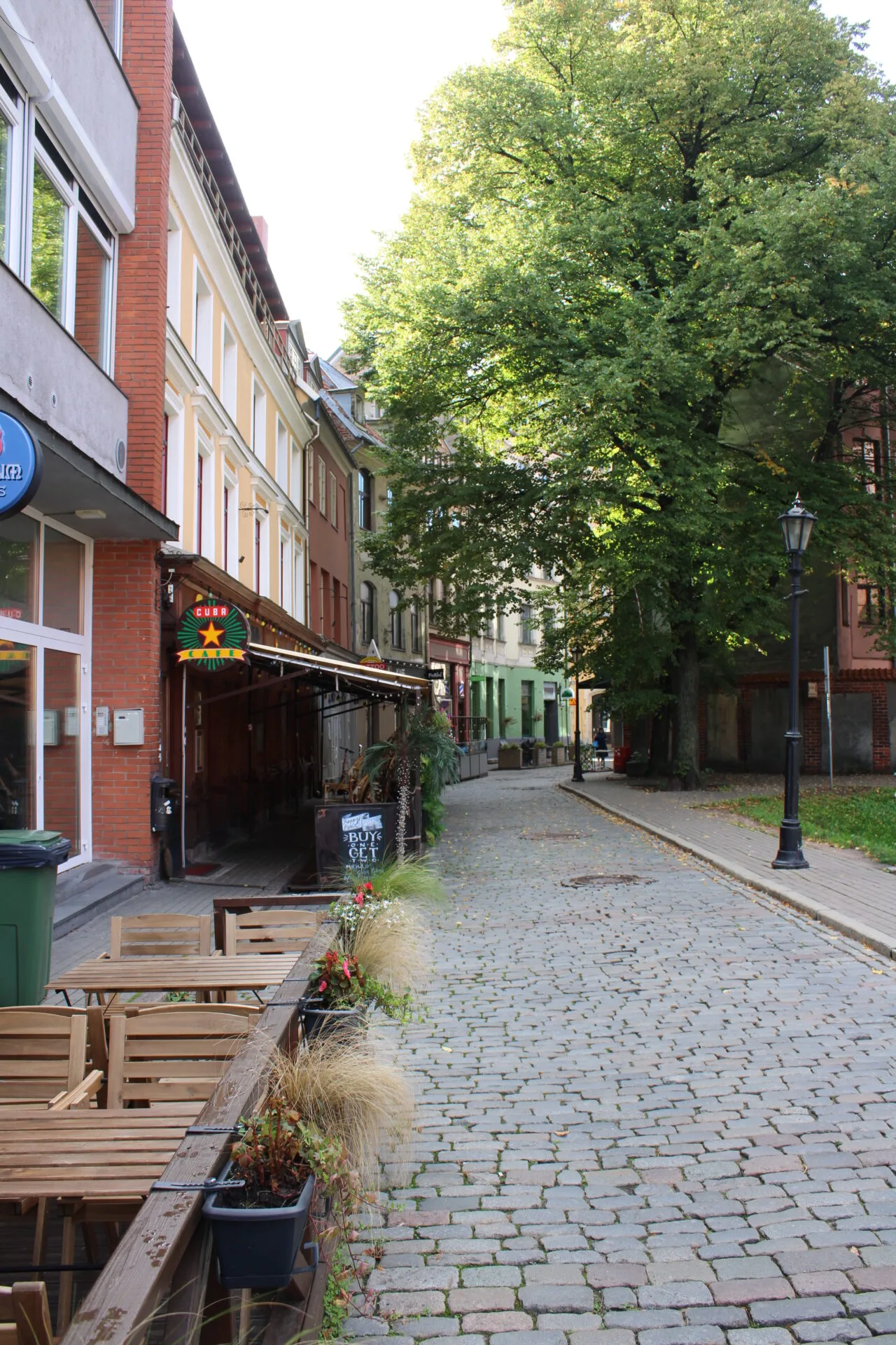 Kleine idyllische Gassen in der Altstadt von Riga